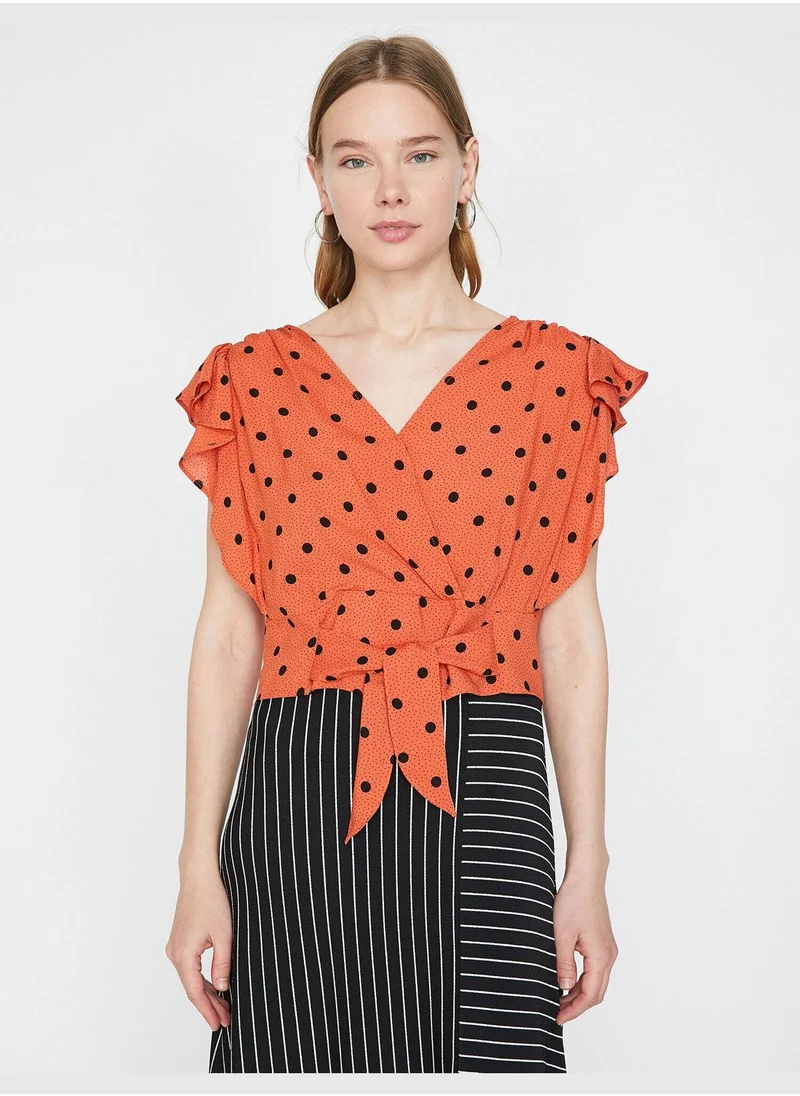 كوتون Dotted Blouse