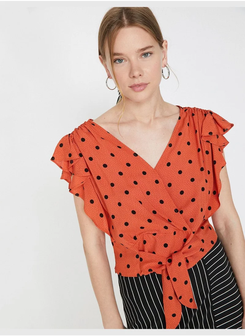 كوتون Dotted Blouse