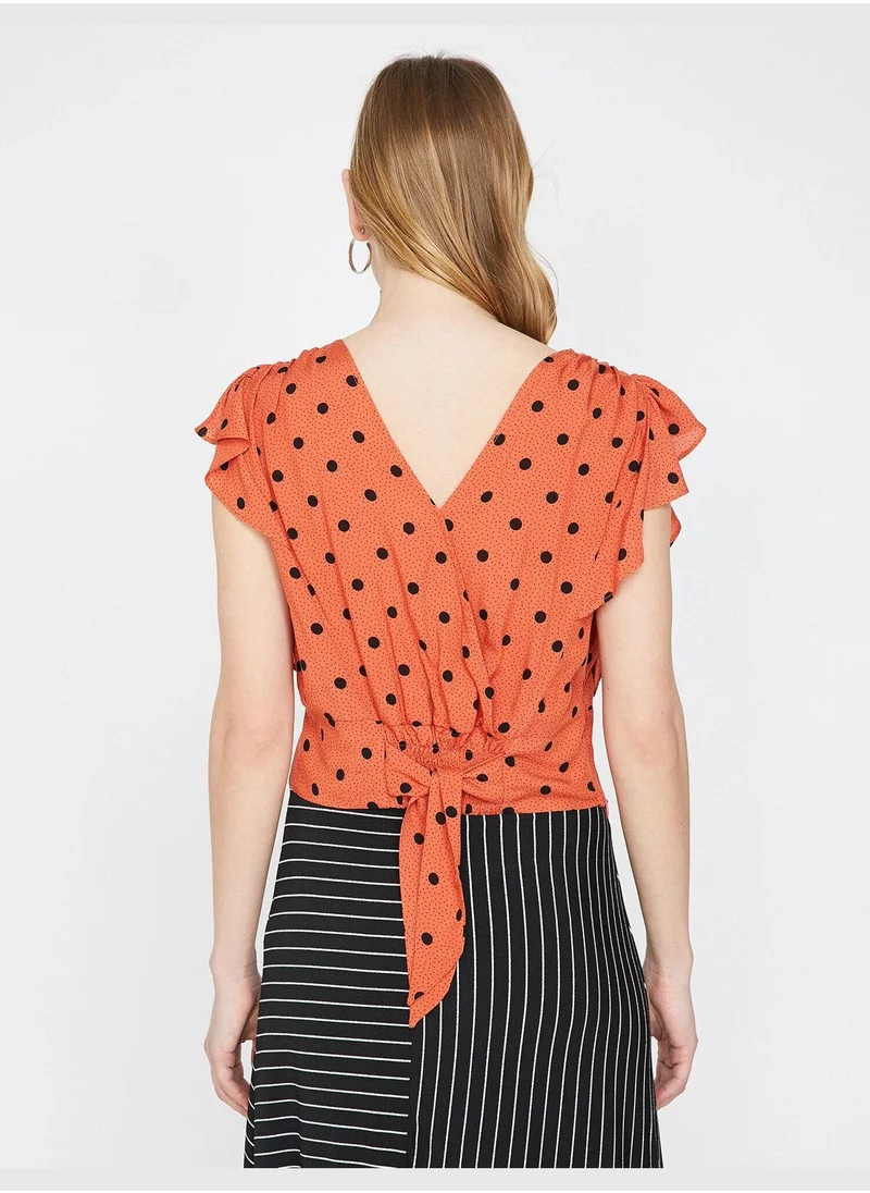كوتون Dotted Blouse