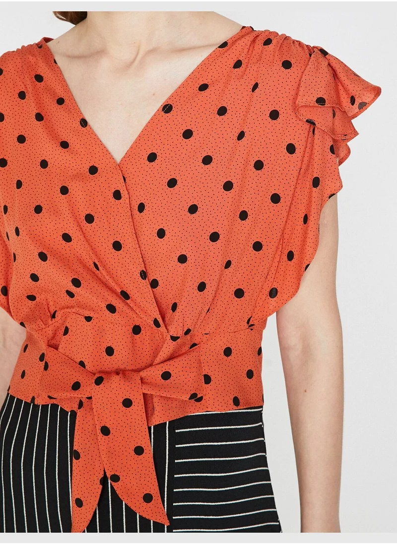 كوتون Dotted Blouse