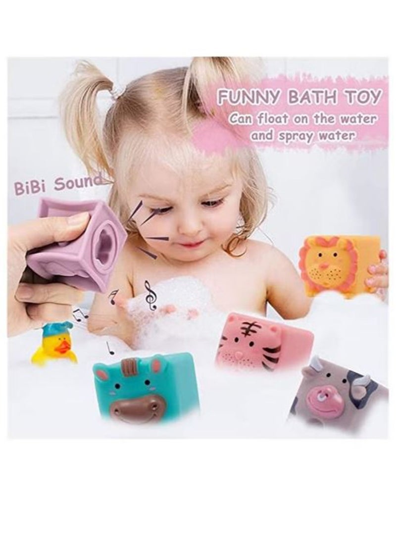 Early Education Digital Cognitive Animals To Building Blocks Soft Plastic Building Blocks For Infants And Young Children (12 Pieces)  - Image 2