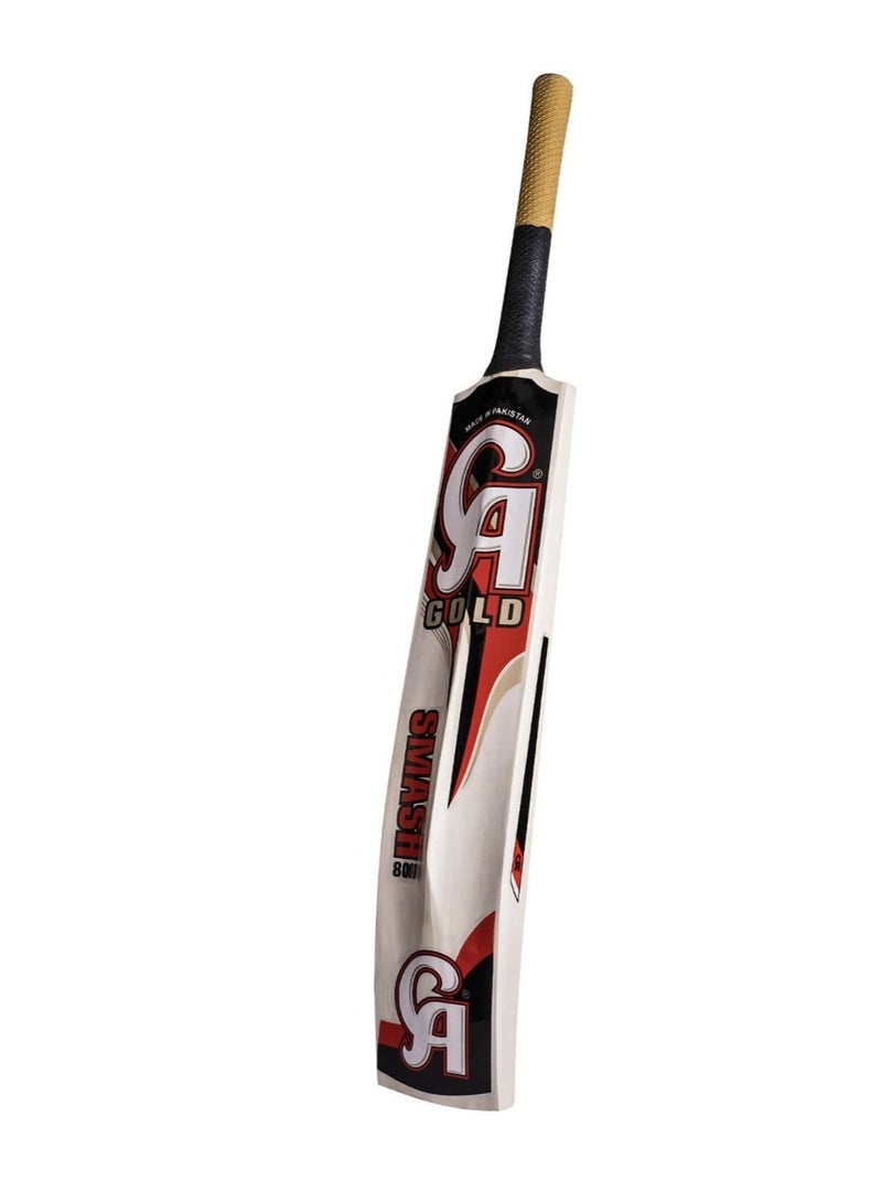 CA Gold Smash 8000 Cricket Bat – Premium Quality Full Size Bat with Comfortable Grip | Durable Cricket Bat for Training, Practice & Matches - Image 2