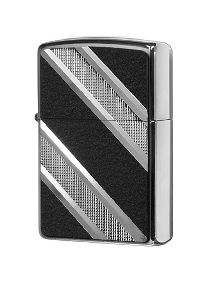 Zippo Black Diagonal Diamond Pocket Lighter 24872-20 - Image 1