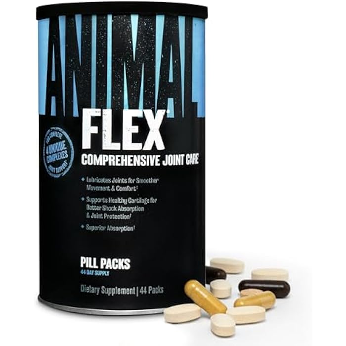 Animal Flex - Glucosamine Chondroitin Joint Supplement for Women and Men Discomfort with Turmeric, MSM, Boswellia for Cartilage, Joint Health, Muscles, Back, Knees, Shoulder, and Hip, 44 Packs - Image 1