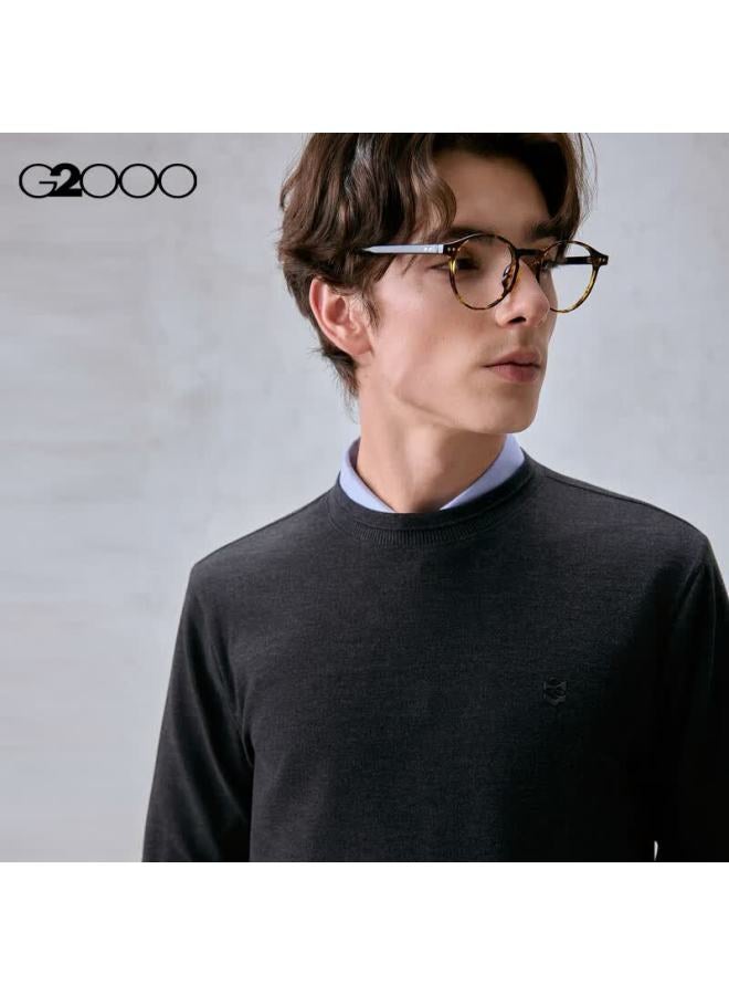G2000 Men's Autumn Winter Printed Logo Brushed Comfortable Long Sleeve T-shirt With Multi-directional Stretch, Mall Edition - Image 3