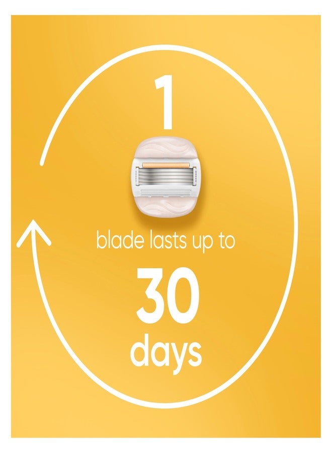 Venus Moistureglide Women's Razor, Reusable Handle, 2 Razor Blade Refills and Shower Holder - Image 5