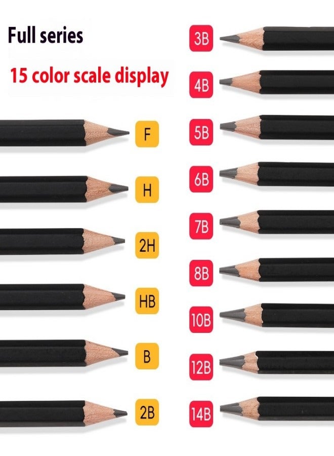 Xinbowen 12-Piece Sketching Pencil Set – Mixed Hardness for Beginners and Art Students - Image 5