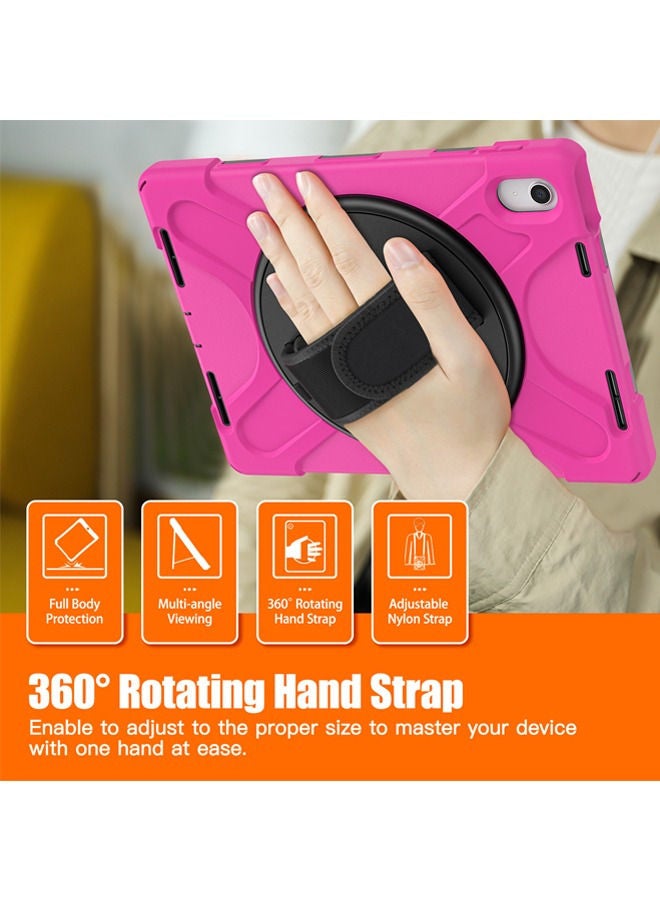 Rock Pow Case for iPad (A16) 11th 11 inch 2025 Gen iPad 11 Case/Case For iPad 10th Gen Case 2022 iPad 10 Case Upgraded Grade Heavy Duty Silicone with Pencil Holder 360 Degree Rotating Stand Handle Cover for 11" iPad 11th 2025/10.9"iPad 10th Gen 2022 - Image 5