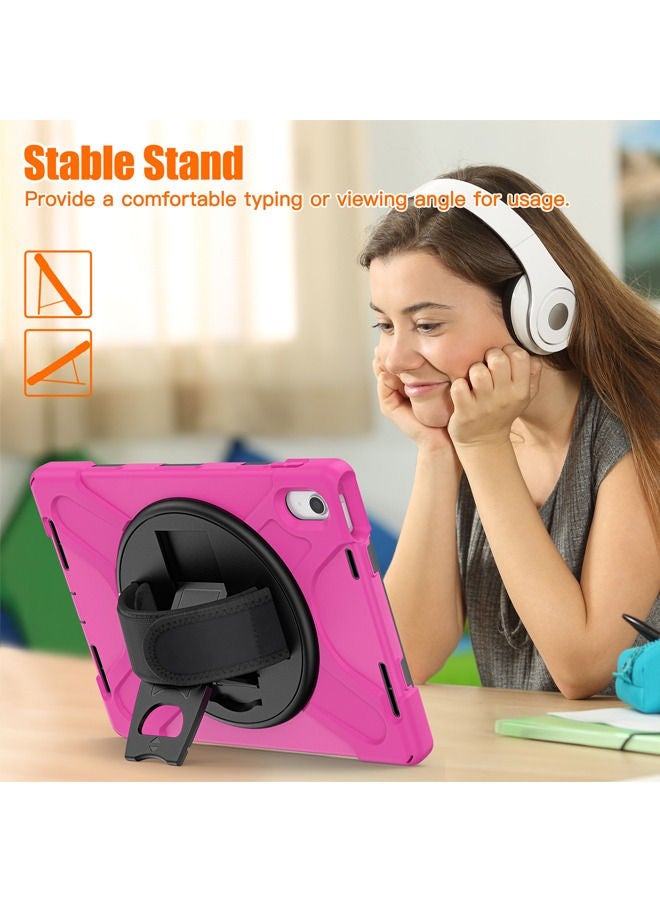 Rock Pow Case for iPad (A16) 11th 11 inch 2025 Gen iPad 11 Case/Case For iPad 10th Gen Case 2022 iPad 10 Case Upgraded Grade Heavy Duty Silicone with Pencil Holder 360 Degree Rotating Stand Handle Cover for 11" iPad 11th 2025/10.9"iPad 10th Gen 2022 - Image 4