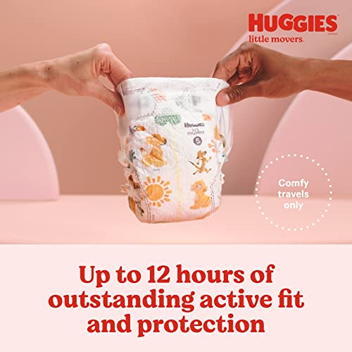 Huggies Little Movers Baby Diapers, Size 6 (35+ lbs), 84 Ct - Image 5