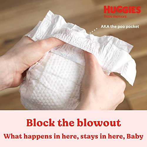 Huggies Little Movers Baby Diapers, Size 6 (35+ lbs), 84 Ct - Image 4