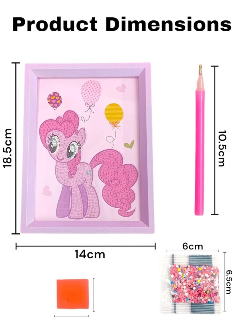 Unicorn Diamond Painting Kit for Kids to Develop Concentration and Patience Skills, Improve Hand-eye Coordination - Image 1