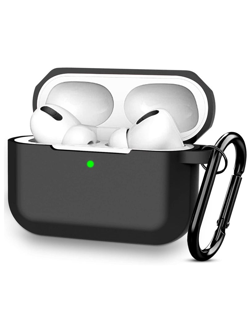 ELTRAZONE Silicone Protective Case for Apple Airpod Pro (Front LED Visible) Black - Image 1