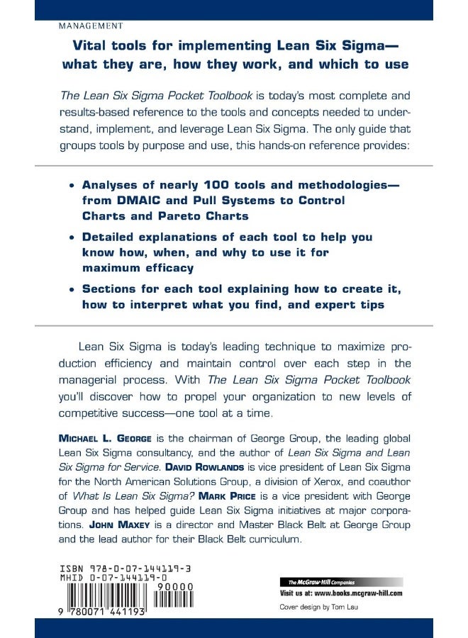 The Lean Six SIGMA Pocket Toolbook: A Quick Reference - Image 2