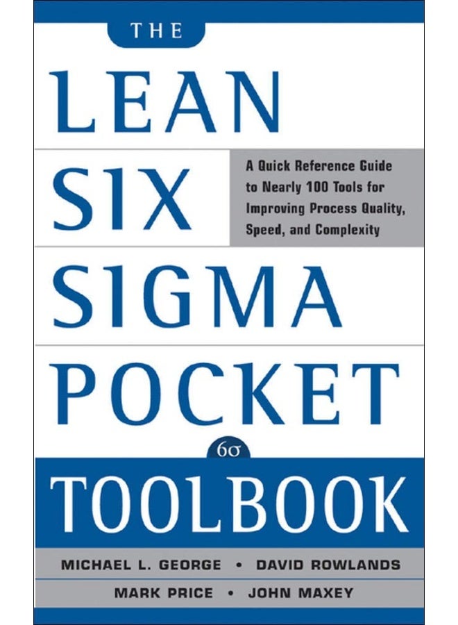 The Lean Six SIGMA Pocket Toolbook: A Quick Reference - Image 1