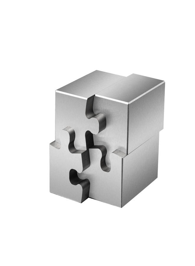 Heavenly Metals مكعب هيفنلي ميتالز ثلاثي الأبعاد مكون من 4 قطع للبالغين - لعبة مكتبية من الفولاذ المقاوم للصدأ، هدية مكتبية للرجال والنساء، قطع سلكي بتقنية EDM بدون أي تفاوت - Image 1