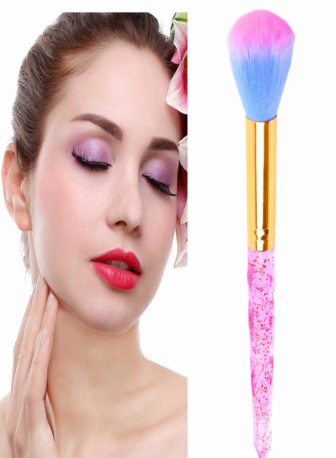 Beetoo Nail Art Dust Remover Soft Nail Brush Cleaner for Acrylic Nails, Makeup Powder Brushes (Pink) - Image 3
