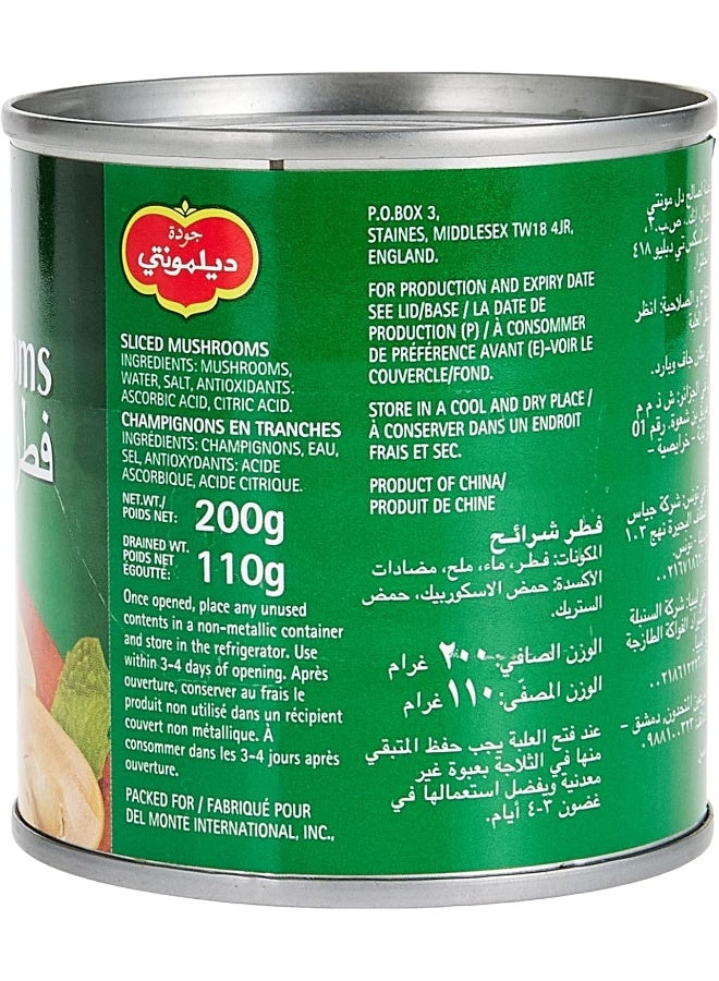 Del Monte Canned Sliced Mushrooms 4 X 200 gm (Pack Of 4) - Image 4