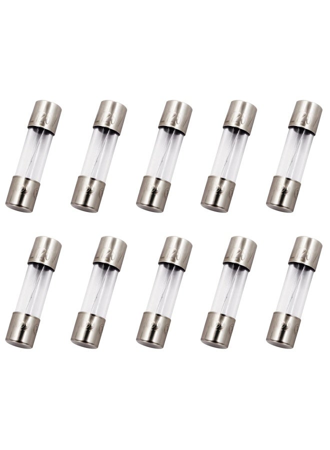 Sixqjzml  10 Pack F5Al Fast-Blow Fuse 5A 5Amp 125V Glass Fuses 0.2 X 0.78 Inch 5 X 20 Mm 125Volt F5A  - Image 1
