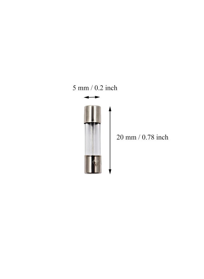 Sixqjzml  10 Pack F5Al Fast-Blow Fuse 5A 5Amp 125V Glass Fuses 0.2 X 0.78 Inch 5 X 20 Mm 125Volt F5A  - Image 2