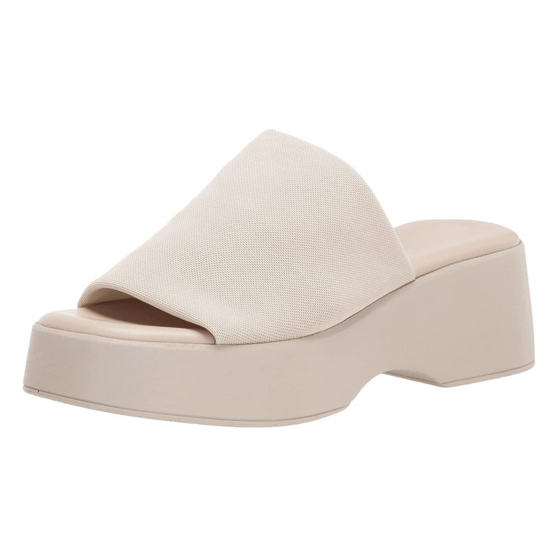 Minshluu Womens Platform Wedge SIides Sandal Open Toe Slip on Lightweight Wedges Sandals - Image 1