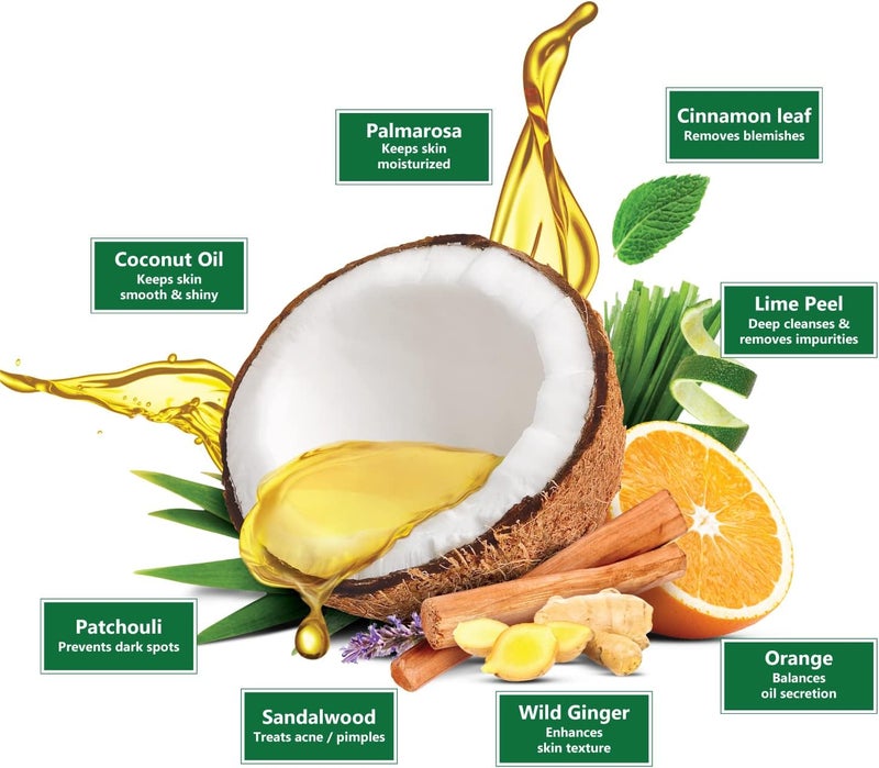 Chandrika Ayurvedic Soap - Buy 3 Get 1 Free, 4 Soaps (3 x 125g + 1 x 75g) for Glowing Skin - Image 5