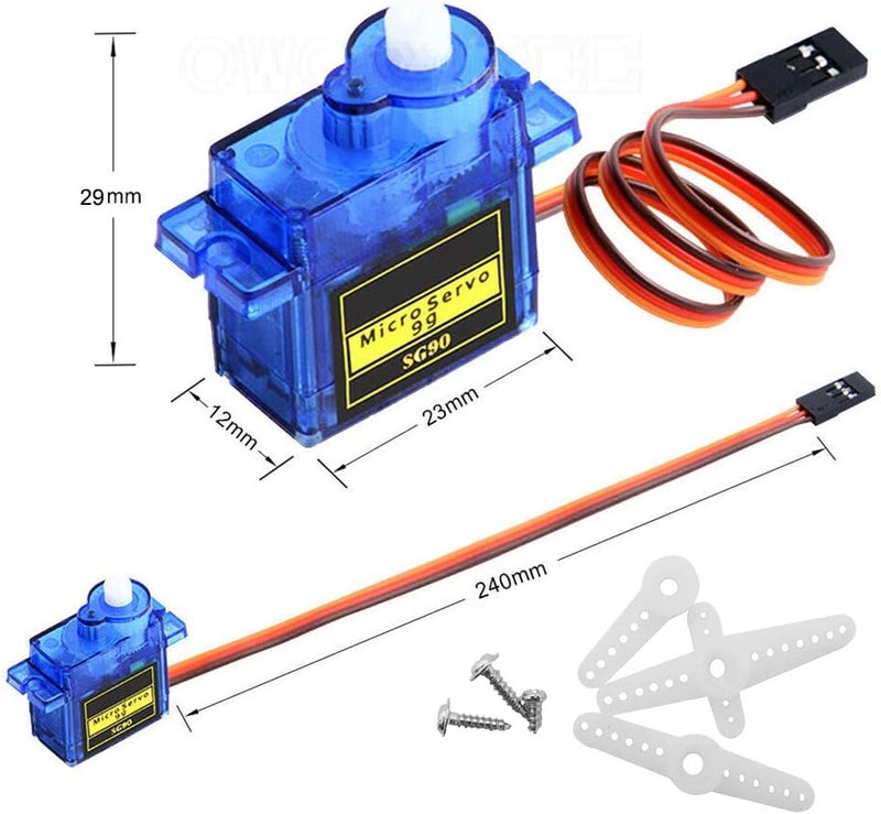 abcGoodefg A2212 1400KV RC Brushless Motor with 30A ESC, SG90 Micro Servos, and 8060 Propeller Set for RC Aircraft - Image 5