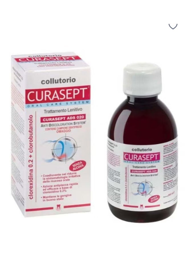 Curasept ADS 020 Soothing Mouthwash 200mL - Image 2