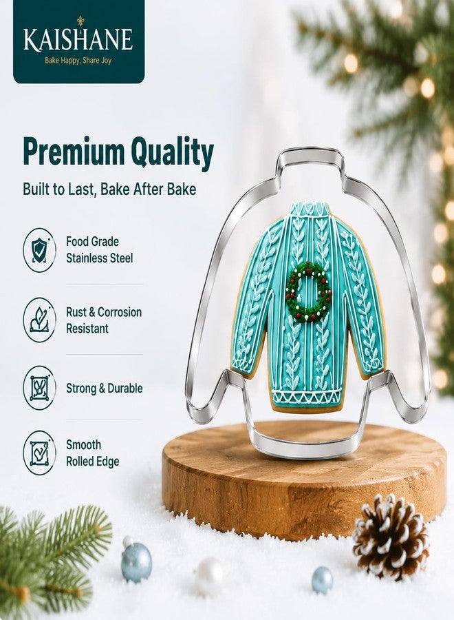 KAISHANE Christmas Cookie Cutters Set of 25 - Stainless Steel Christmas Biscuit Cutter Snowman, Gingerbread Man, Snowflake, Christmas Tree, Beer & More Shapes For Baking Xmas - Image 4