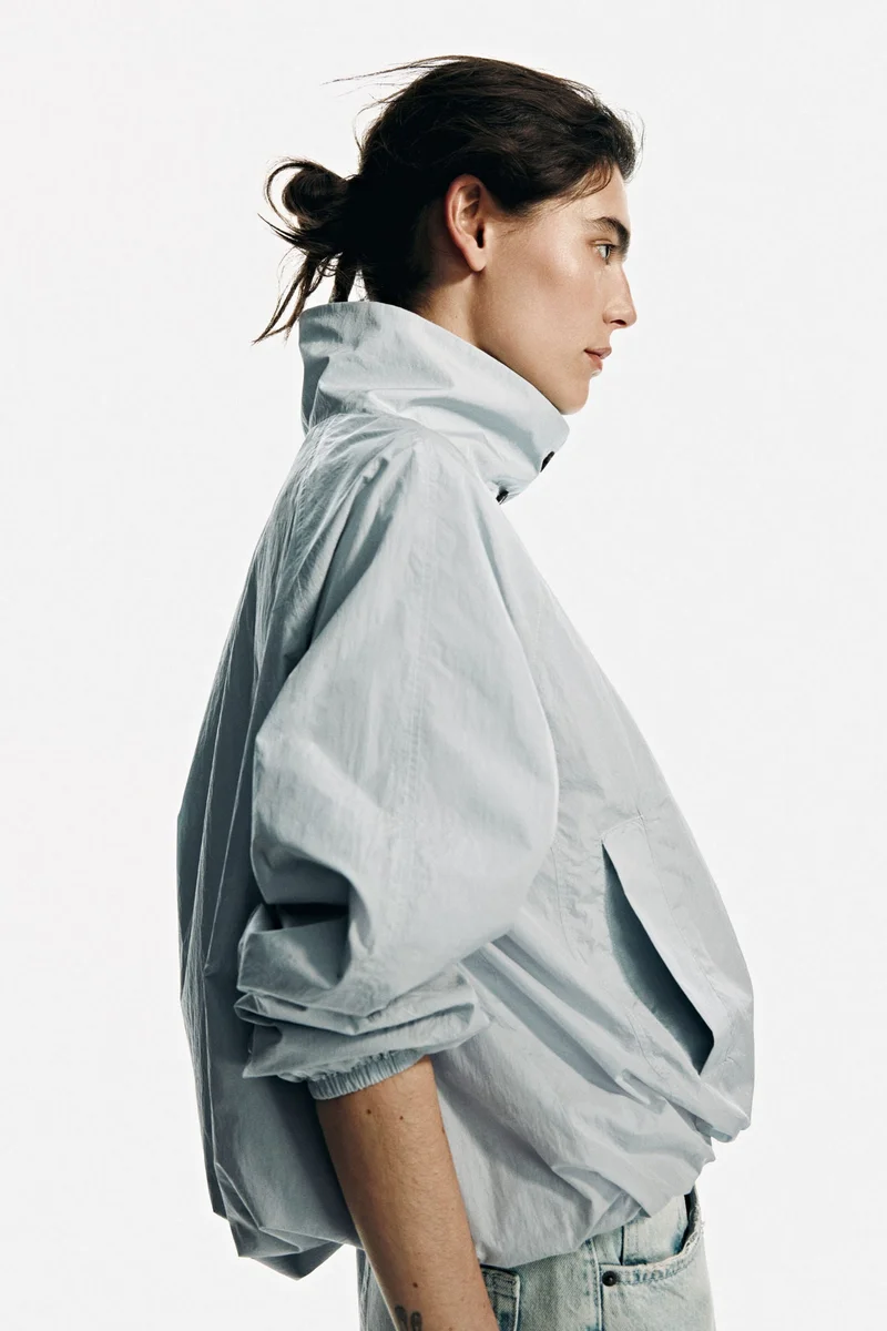 H&M Oversized bubble-hem jacket