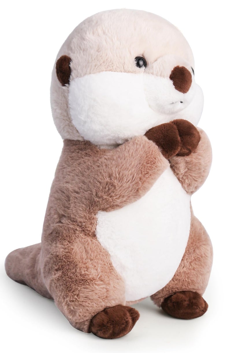Riuhot Cute Otter Stuffed Animals Soft Sea Otter Plushie Toy 157 Christmas Birthday Party Plush Gift for Kids Children Girls Boys - Image 2