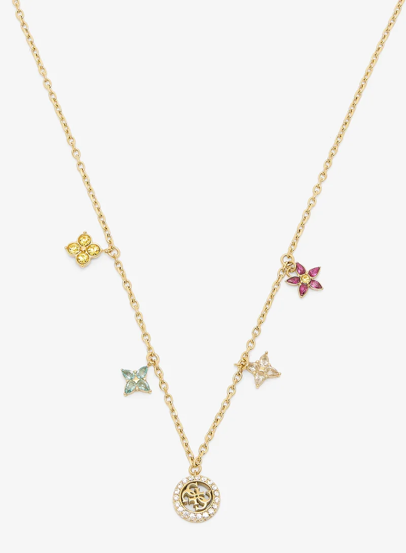 جس قلادة بتعليقات زهور