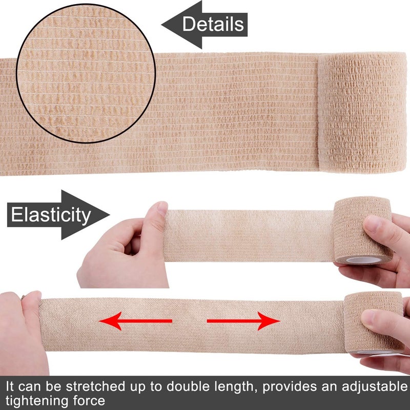 BQTQ 40 Rolls Self Adhesive Bandages Wrap 2 Inch Self Adherent Wrap Tape Self Stick Bandage Wraps for Wrist Ankle Swelling Sprains20 Colors - Image 4