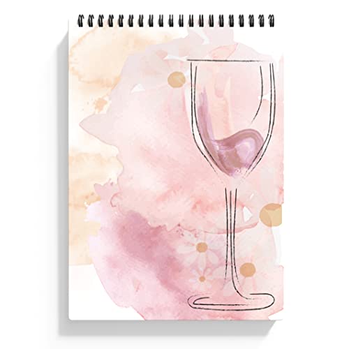 Factor Notes Watercolour Book: A5, 300 GSM Paper, 24 Pages with Perforation, Wiro Bound (Wine Glass) - Image 1