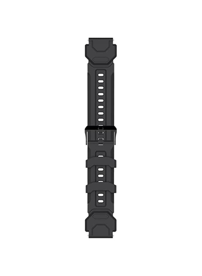 Band For KOSPET TANK M1 Pro CA0832B Silicone Watch Band Black - Image 3