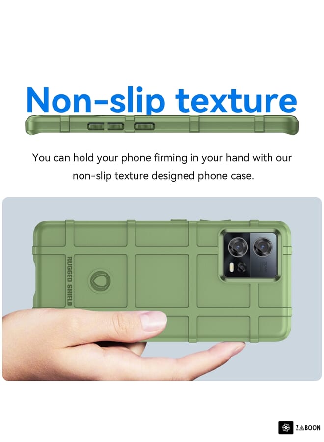 جرين تايجر لهاتف موتورولا إيدج 30 فيوجن حافظة تي بي يو مقاومة للصدمات بتغطية كاملة (أخضر) - Image 3