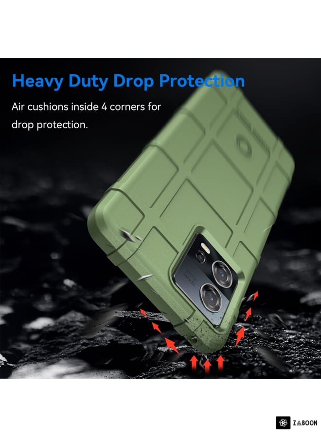 جرين تايجر لهاتف موتورولا إيدج 30 فيوجن حافظة تي بي يو مقاومة للصدمات بتغطية كاملة (أخضر) - Image 2