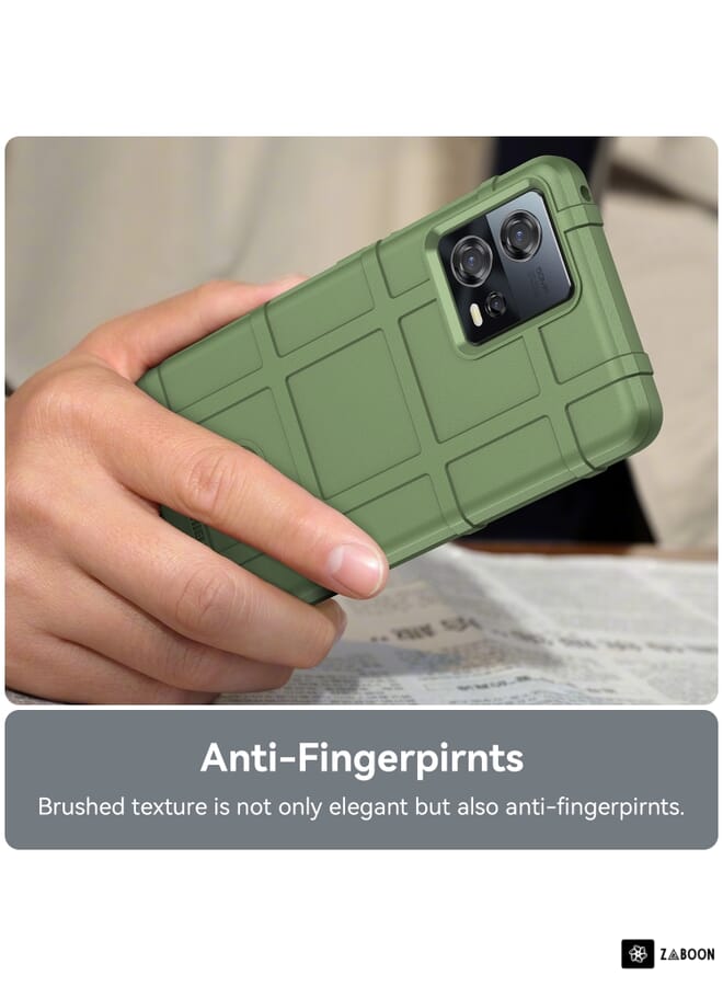 جرين تايجر لهاتف موتورولا إيدج 30 فيوجن حافظة تي بي يو مقاومة للصدمات بتغطية كاملة (أخضر) - Image 4