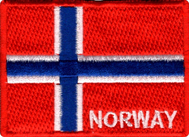Generic Norway Flag Applique Embroidered Sweing Patch Suitable for Jackets, Bags, T-Shirts, Jeans, Pants, Outdoor Clothing ; Size: 7cm x 5cm ; Imported from Malaysia (1 Piece)  - Image 1