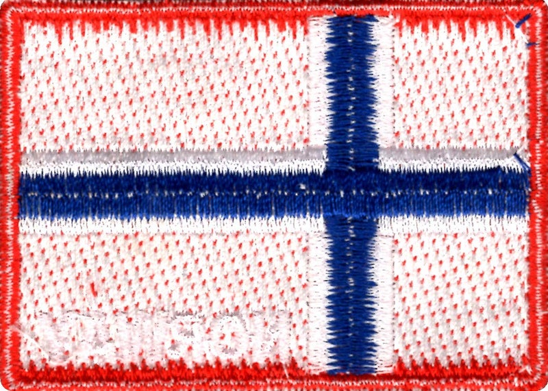 Generic Norway Flag Applique Embroidered Sweing Patch Suitable for Jackets, Bags, T-Shirts, Jeans, Pants, Outdoor Clothing ; Size: 7cm x 5cm ; Imported from Malaysia (1 Piece)  - Image 2