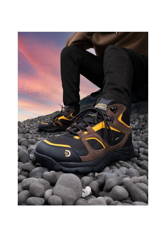 Bacca Bucci Brown and Yellow Discovery Outrider All-Terrain Comfort Meets Rugged Durability—Conquer Every Trail in Style for Men | Best Price UAE