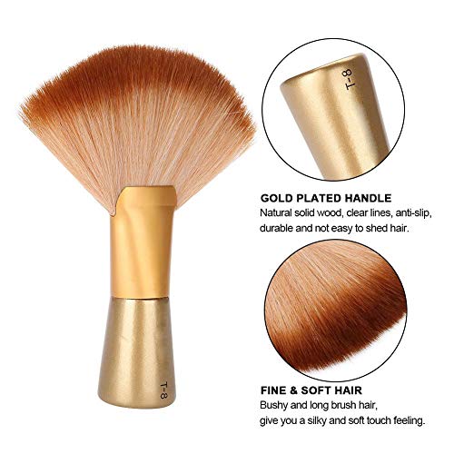 Cimenn Soft Fan-Shaped Neck Duster Brush, Large Sweep Hair and Face Cleaning Brush for Salon Stylists and Barbers - Image 3