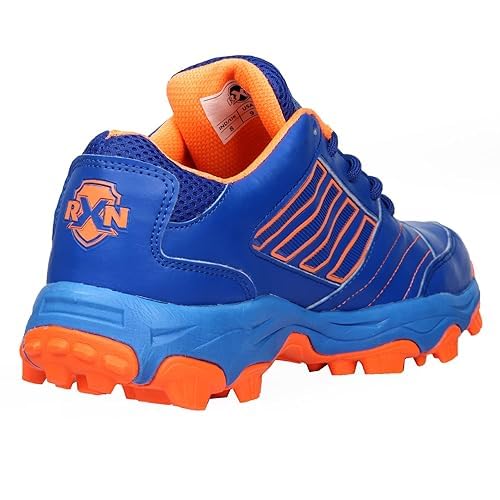 RXN Hockey Shoes for Men | HS-11 Hockey Sports Shoes with Upper Synthetic Leather with Mesh Lining & Phylon Sole with Rubber Outsole (Blue, UK Footwear Size System, Adult, Men, Numeric, Medium, 7) - Image 5