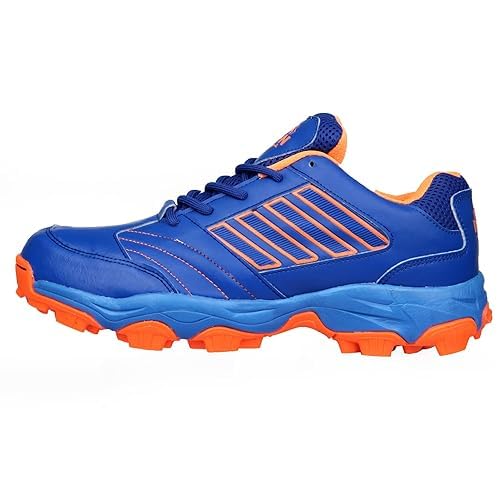 RXN Hockey Shoes for Men | HS-11 Hockey Sports Shoes with Upper Synthetic Leather with Mesh Lining & Phylon Sole with Rubber Outsole (Blue, UK Footwear Size System, Adult, Men, Numeric, Medium, 7) - Image 4