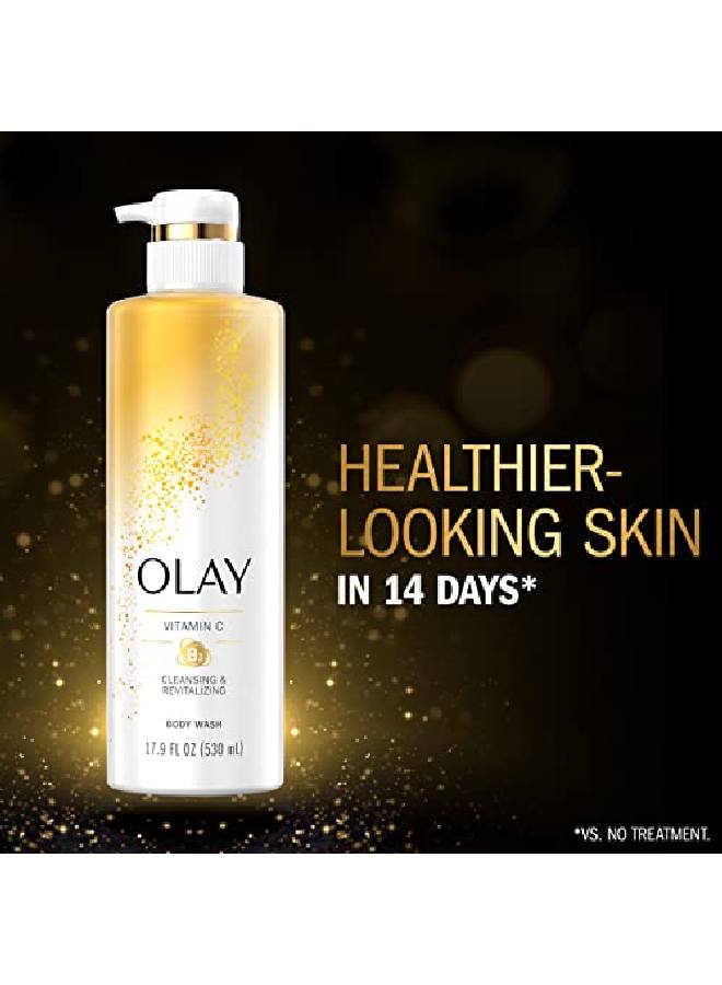 Olay Body Wash With Vitamin C And Vitamin B3 Cleansing & Brightening 17.9 Fl Oz (Pack Of 4) - Image 3