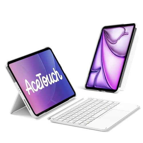 Inateck 450g Ultralight Keyboard for iPad (A16) 11th/10th Gen 2022 (11/10.9 inch), Air 11" M4 2026/M3/M2, Air 5/4th, Pro 11 4/3/2/1th,1 Second Magnetic Detachable Keyboard with Touchpad, AceTouch - Image 1