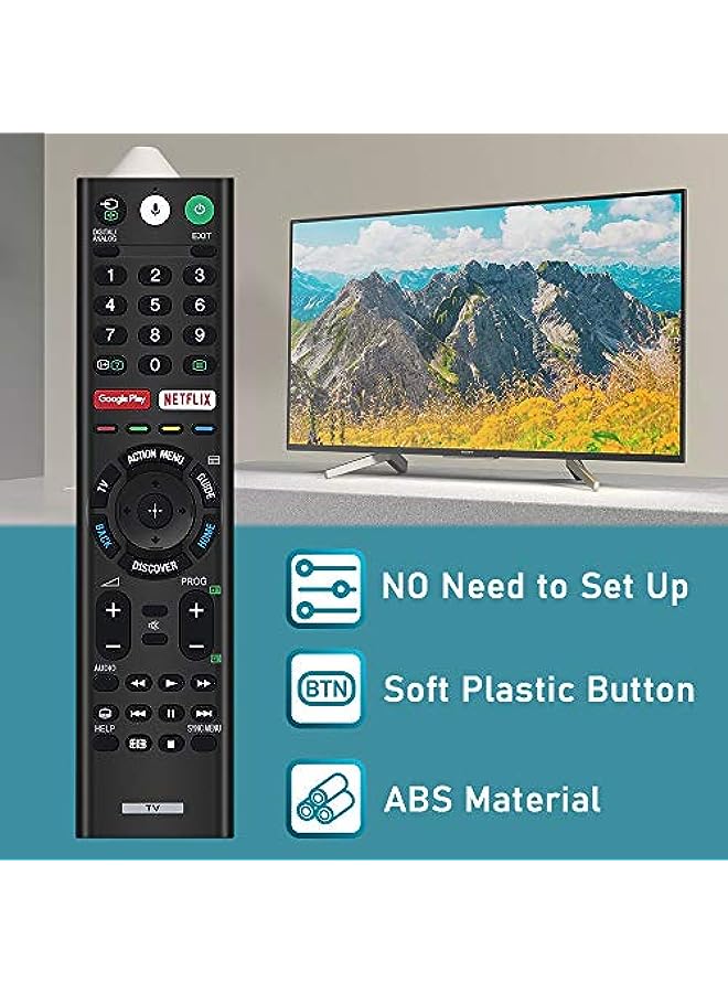 HuHa Remote for Sony Smart Bravia Remote, Sony Bluetooth Voice Search Mic Remote and Sony Smart Bravia Android TVs, Sony 4K UHD Crystal HDR TV, Sony OLED Ultra HDTV, XBR KDL Series TV, RMF-TX300U  - Image 4