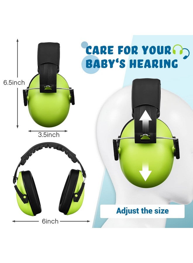 Yunsailing 4 Pack Kids Earmuffs Noise Canceling Reduction 26Db Adjustable Ear Protection Headphones (Blue Green) - Image 2