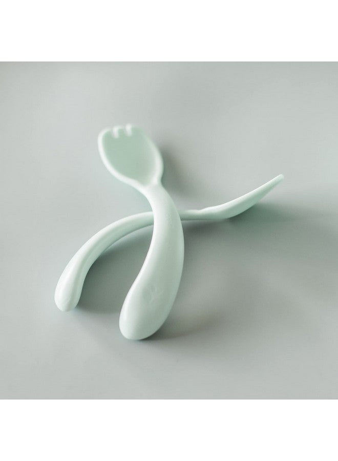 Green Sprouts® Sprout Ware® Handy Sporks, 9mo+, Plant-Plastic, Dishwasher Safe, Ergonomic, Tested for Hormones - Light Blueberry - Image 1