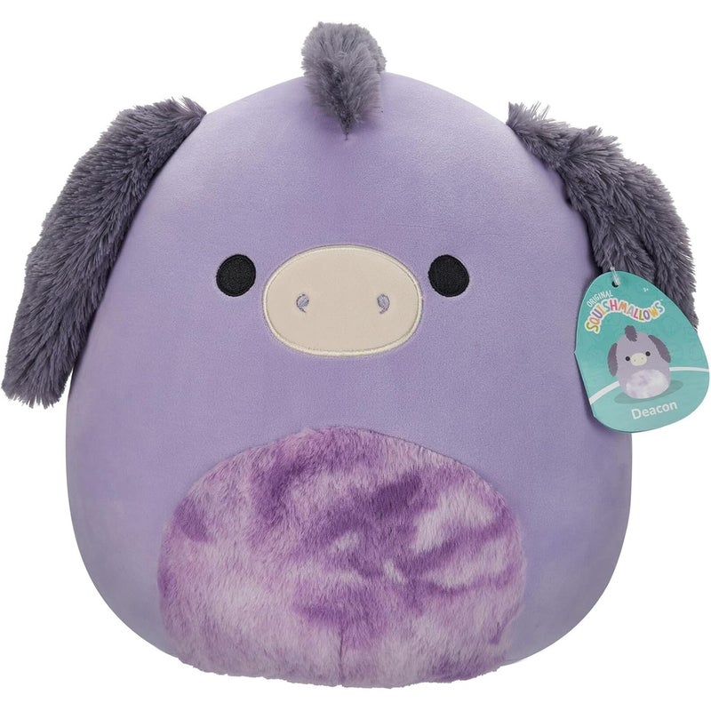 Jazwares - Squishmallows 12-Inch-Deacon The Purple Donkey with Tir-Dye Belly - SQCR05425 - Image 1